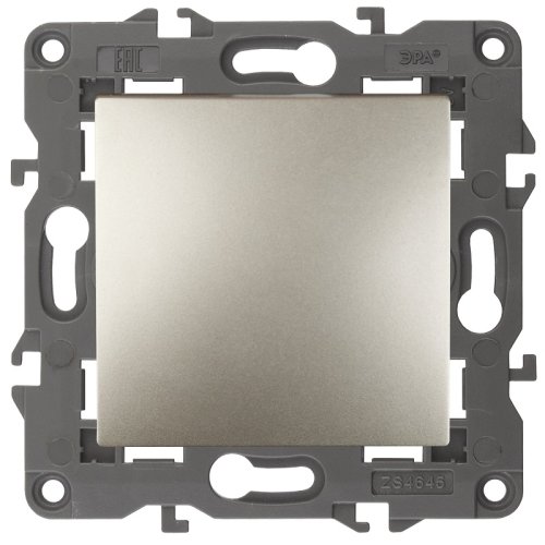 Выключатель кнопочный без рамки Эра Elegance 1-кл. шампань фото Выключатель кнопочный без рамки Эра Elegance 1-кл. шампань картинка